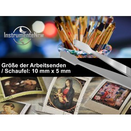 Stamp Tweezers Stainless Steel Stamps Tweezers 11 cm Straight Precision Mechanism Philatelie Hobby Tool