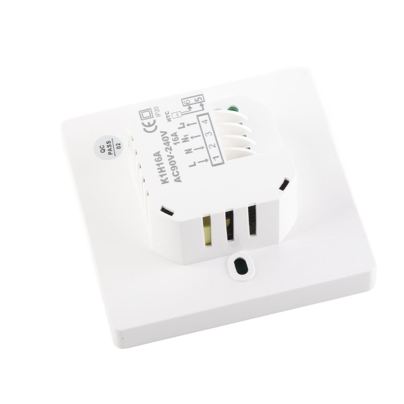 Smart Thermostat with LCD Display, 16A Keypad Temperature Controller for