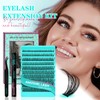 Lash Clusters Kit 200PCS 50D Eyelash Extension Kit D Curl