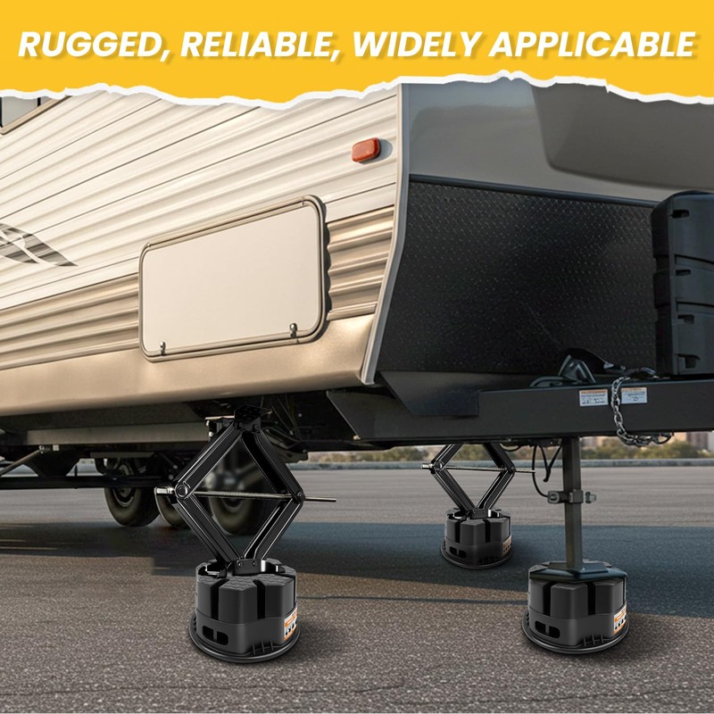 HOXWELL 4PCS 6''H RV Trailer Jack Block with Bag, Camper