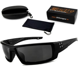HELLY® - No.1 Bikereyes® | Biker Glasses, Motorcycle Glasses, Motorcycle Sunglasses, Windproof, Padded, Anti-Fog, Shatterproof, Glasses: Bullet