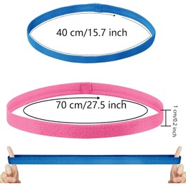 WADY Mini Cintas para elPelo, 10 PcsDiadema Deportiva, Antideslizante de Bandas Elásticas para La Cabeza,Mini Headbands de Entrenamiento de Mujer,Bandas para El Cabello Deportivas Hombre (Estilo 2, 1)