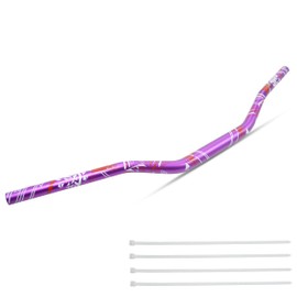 JXPANG Universal 28mm 1/1/8" Dirt Bike Handlebars, Upgraded Pit Bike Handlebar for Motocross CRF YZF KXF KLX RMZ DRZ Pit Dirt Bike ATV Quad (Purple)