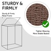 OIAHOMY Laundry Hamper with Lid, 23.8 Gal (90L) Wicker Hamper