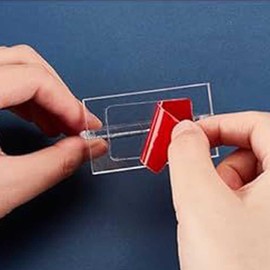 Teensery 2 Pcs Clear Acrylic Aquarium Lid Handles Fish Tank Cover Handles Aquarium Fish Tank Lid Handle Replacement with Adhesive Sticker