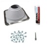 Fasteners Plus #6 EPDM Roof Flashing Boot Kit, Fits Pipe