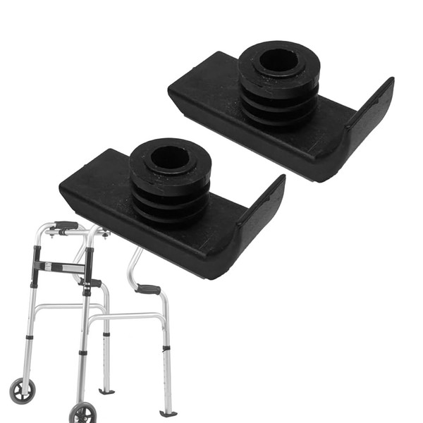 Walker Glide Skis Glides - Universal Replacement Feet Rubber Tips Cap for Folding Walker, 1-1/8 Inch, 2 Counts