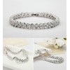 Acefeel White Gold Plated Full CZ Austrian Crystal Bridal Wedding