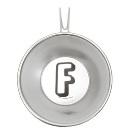 SPLASH FLASH Alphabet Shera Cup Stainless Steel Open Fire Initial Graduated Shallow Type Made in Japan Tsubame Sanjo (F)