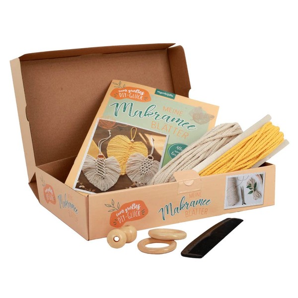 Meine Makramee Leaves - Macrame DIY Set with Instructions Including