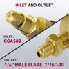 ARCCAPTAIN Nitrogen Regulator with 0-600 PSI, CGA580 Inlet Connection and