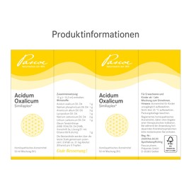 Pascoe® Acidum Oxalicum Similiaplex: Complex Agent - 50 ml