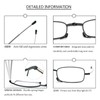 3 Pack Folding Reading Glasses with Keychain Compact Bags Women