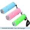 Coolrunner 3pcs LED Flashlight, Small Glow Flashlights with 9 LED