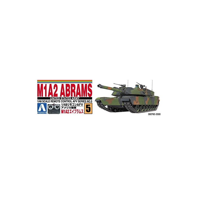 Aoshima 1/48 Remote Control AFV No.05 U.s. Army M1a2 Abrams