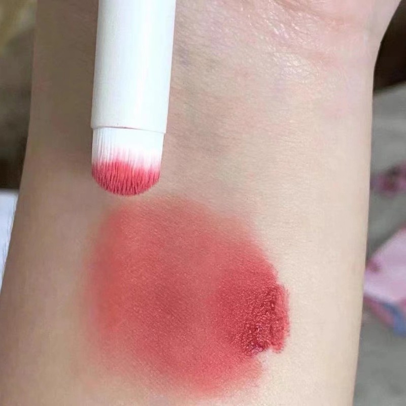 5Pcs Lip Brush Round Head Comfortable Artificial Fibre Makeup Tool