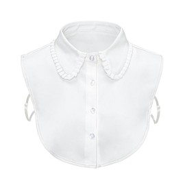 Belligern Fake Collar White Half Shirts for Women,Detachable Collar,False Collars for Ladies,Light and Breathable,Soft and Close-Fitting,Suitable for Daily Wear,or Paired with Sweaters,Dresses,Etc