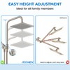 Ryamen 8" Dual Shower Head Combo, High Pressure Rainfall Shower