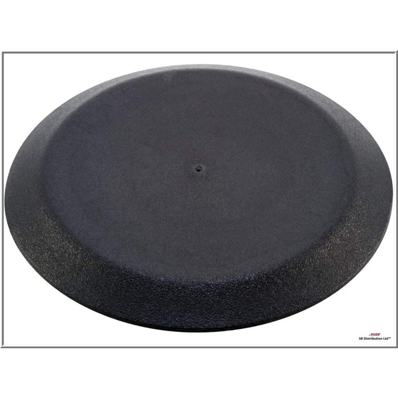 1 1/4" 1.25 inch Flush Mount Black Plastic Body and
