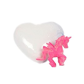 Sweet Heart Fizzy Bath Shower Head with Unicorn – Various Assorted = 1 Bath Shower Heart