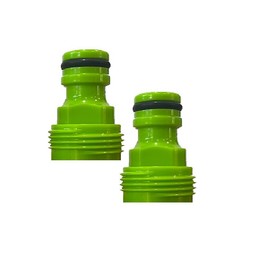 3/4 Inch Threaded Male Tap Connector/Screw On Adaptor for Hose Pipe, Garden Hose Connectors. 3/4" BSP Male Hose Connector. Pack of 2