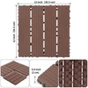 WONSHREE 12”x12” Plastic Interlocking Deck Tiles Waterproof Patio Flooring PP