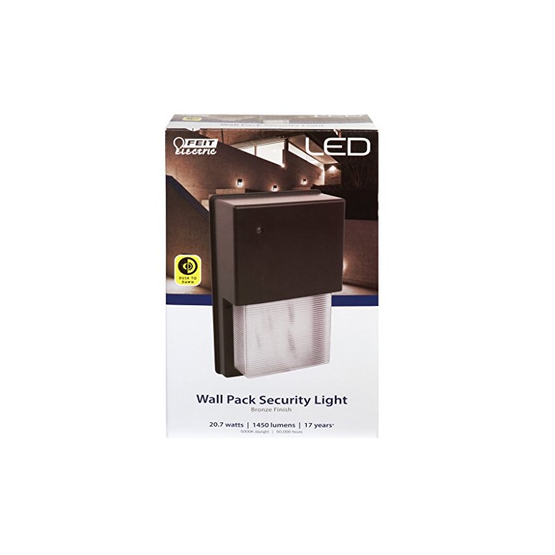 LED Wall Light Fixture, Bronze Finish Aluminum Housing, 20.7-Watt, 10-In.