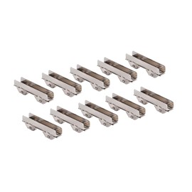 10 Pcs Slotted Sliding Door Wheels, 6mm Width Sliding Patio Door Roller Replacement for Glass Door, Drawer, Furniture, Shower Pulleys