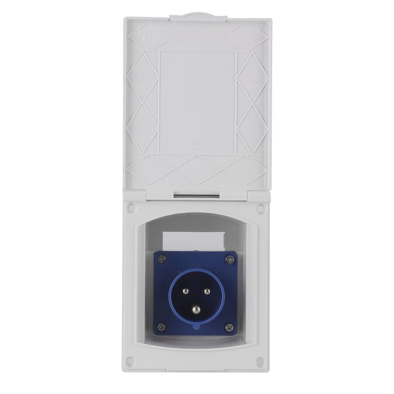 Akozon RV Socket, 16a 220V-240V Waterproof RV Plug and Socket