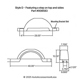 Fulton Plastic Trailer Fender Made to fit 13" Wheels Tires, Black (1 Fender)