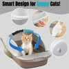 Enclosed Litter Box with Lid - High-Sided Large Covered Litter