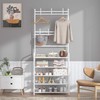 UDEAR Entryway Coat Rack - Large Space, 5-Tier Shoe Storage,