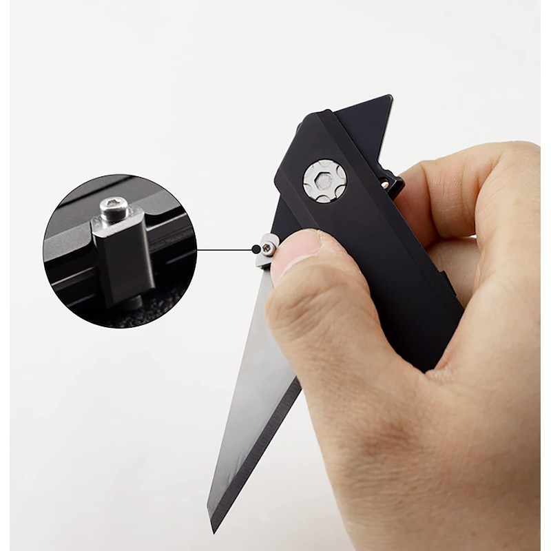 TITANER Raven Titanium EDC Folding Pocket Utility Knife - Box