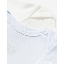 Petit Bateau Baby Boys' Striped Bodysuit with Long Sleeves (Pack of 2), Variant 1