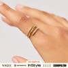 Ana Luisa Gold Rings for Women - 14K Gold Plated