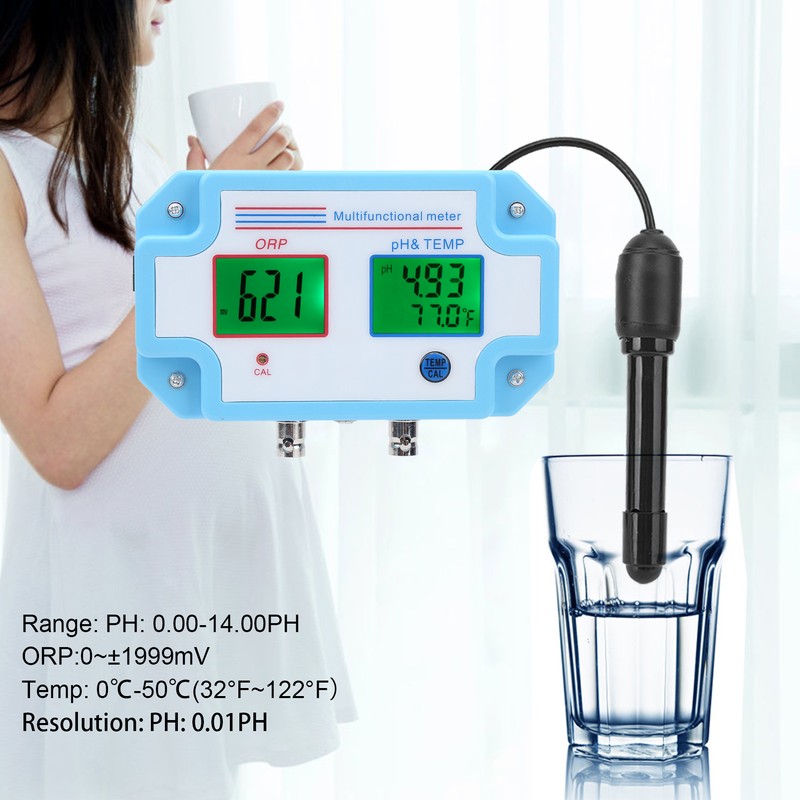 3 in 1 PH ORP Temperture Water Quality Detecor Multifunctional