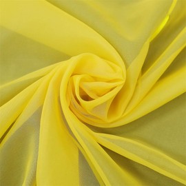 ESLIR Roman Blind with Tabs, Transparent Tab-Top Kitchen Curtains, Modern Voile, 1 Piece