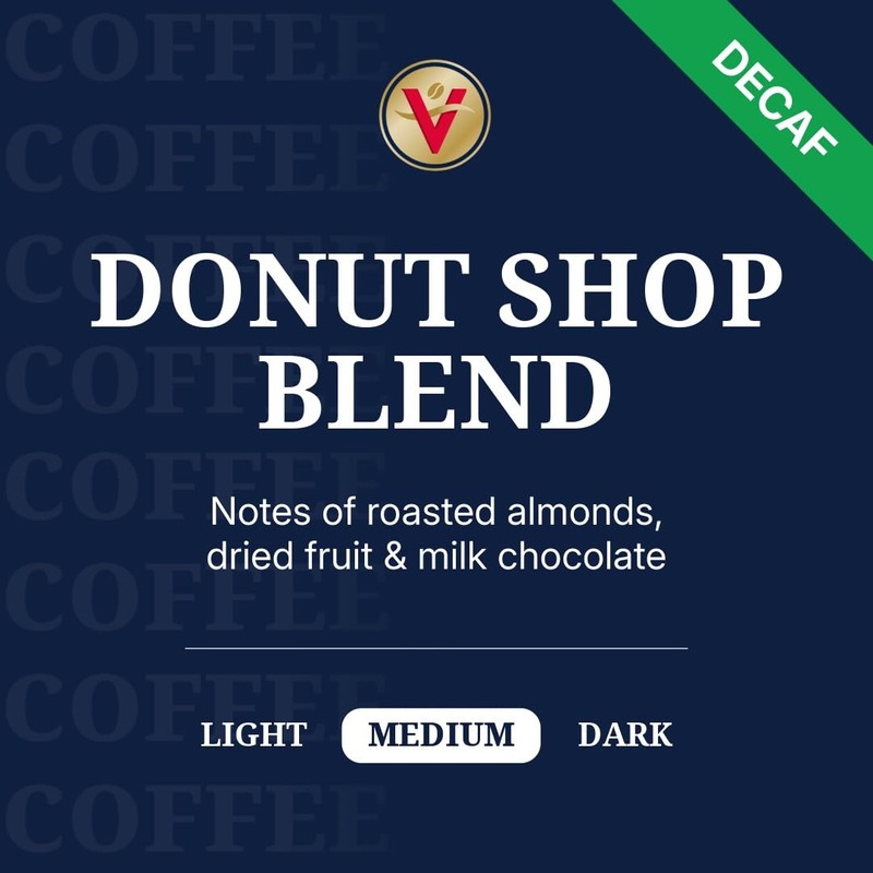 Victor Allen's Coffee Decaf Donut Shop Blend, Medium Roast, 80