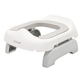 Gromast Travel Potty for Toddler Kids,2 in 1 Foldable Portable Potty Chair for Boys and Girls 18+ Months, Potty Training Toilet for Outdoor and Indoor Easy to Clean,Travel Toilet Seat for Baby