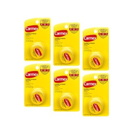 Carmex Bálsamo labial clásico medicado 0.25 oz (paquete de 6)