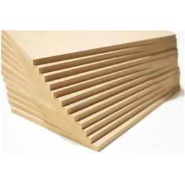 Tabla MDF manualidades 10x10cm 10 piezas 5.5 mm espesor