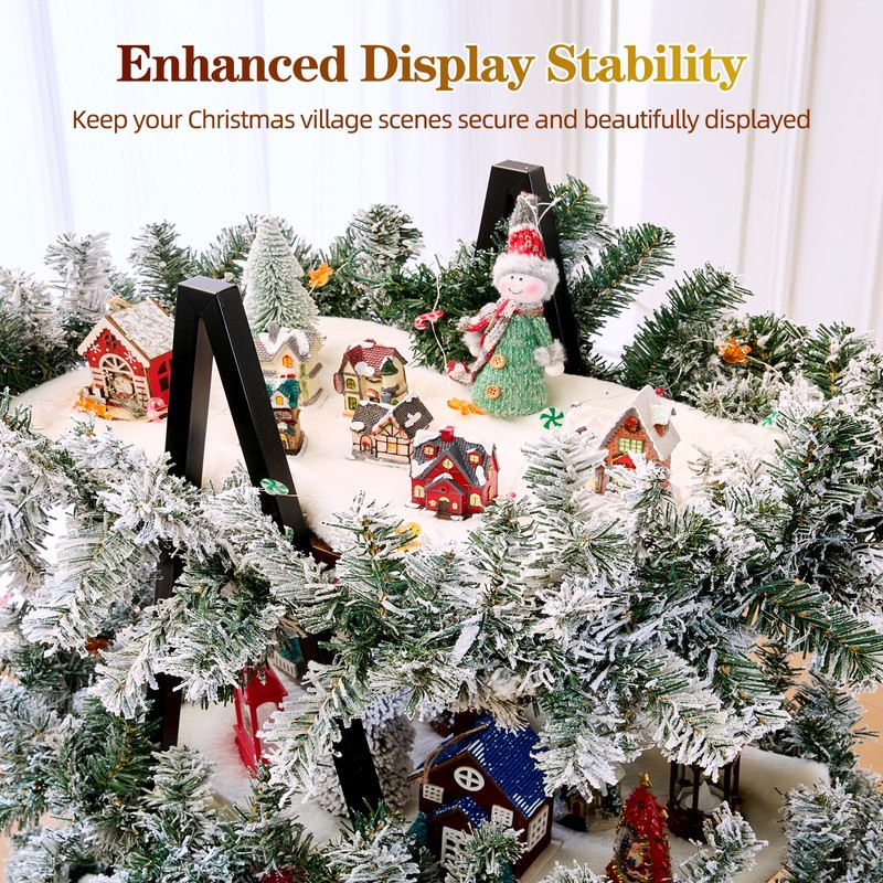 5.5 ft Christmas Village Display Stand, Christmas Village Stand