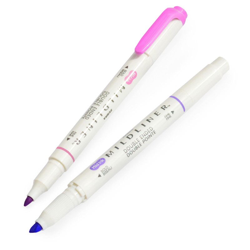 ZEBRA Mildliner Creative Marker Highlighter – Double Ended – Pretty