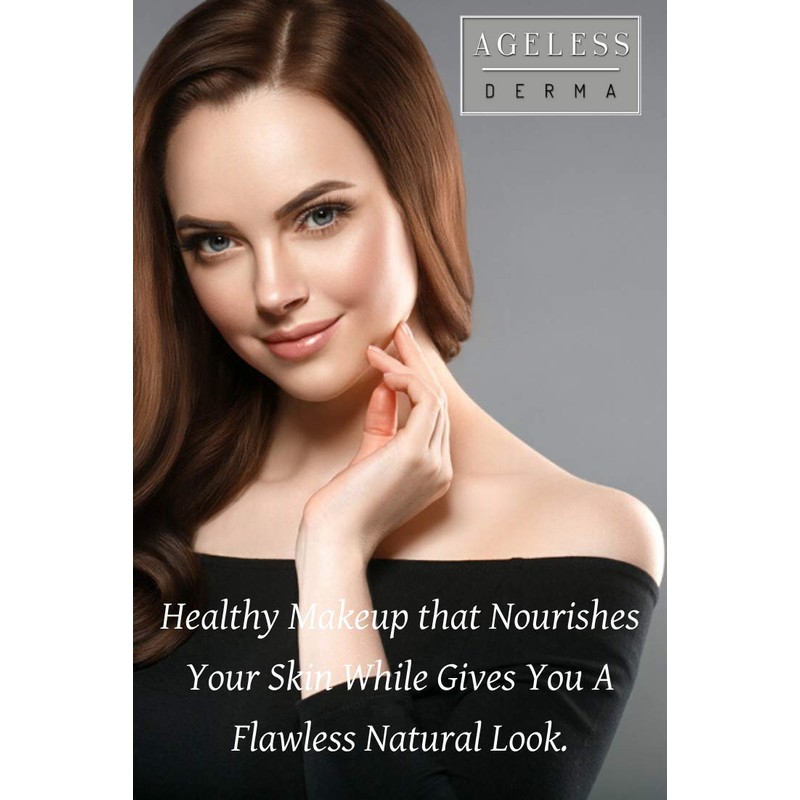 Ageless Derma Natural Mineral Makeup Foundation- A Healthy Vegan Pressed