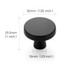 Ravinte 30 Pack Single Hole Matte Black Cabinet Knobs Kitchen