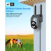 Xega 4G LTE Surveillance Camera with SIM Card Outdoor, Wired