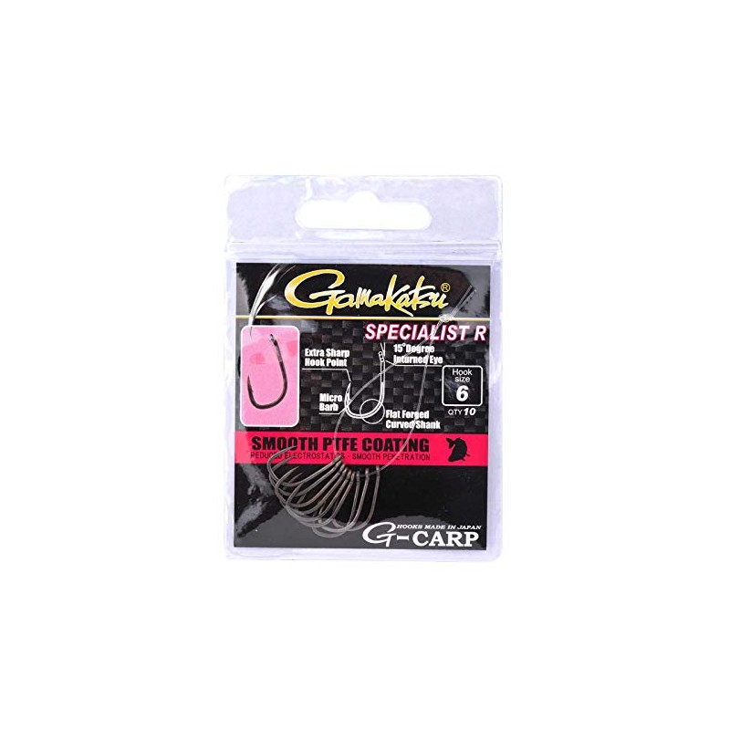 Gamakatsu Specialist R Hook - 10 Carp Hooks for Pop
