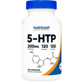 Nutricost 5-HTP 200mg, 120 Vegetarian Capsules (5-Hydroxytryptophan) - Non-GMO & Gluten Free