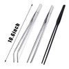 CRITTZOO 3Pcs Reptile Metal Feeding Tongs, Snake Tank Long Tweezers