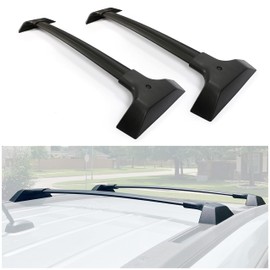 ECOTRIC Aluminum Roof Rack Cross Bars Compatible with 2009-2017 Chevy Traverse Top Rail Luggage Cargo Carrier (1 Pair) C Channels are Not Included